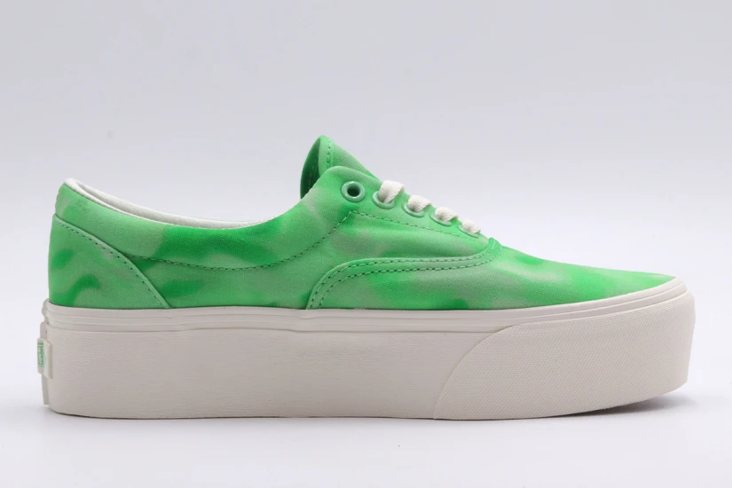 Vans Era Stackform Sneakers με Πλατφόρμα Πράσινα, Λευκά