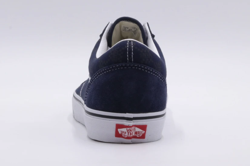 Vans Old Skool Ανδρικά Χαμηλά Sneakers Μπλε Σκούρο, Λευκά