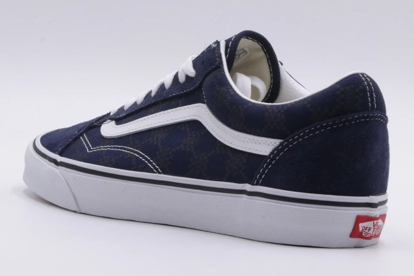 Vans Old Skool Ανδρικά Χαμηλά Sneakers Μπλε Σκούρο, Λευκά