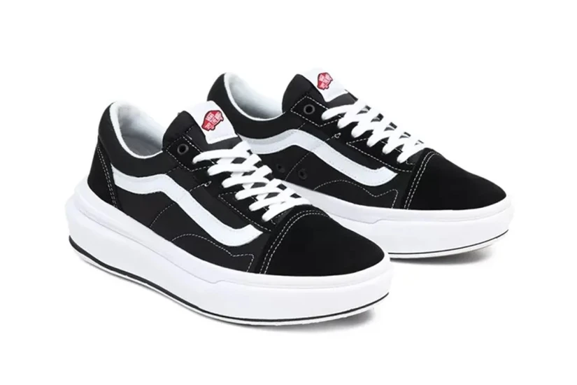 Vans Old Skool Over Sneakers Μαύρα, Λευκά