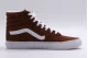 Vans Sk8-Hi Ανδρικά Sneakers Μποτάκια Καφέ, Λευκά