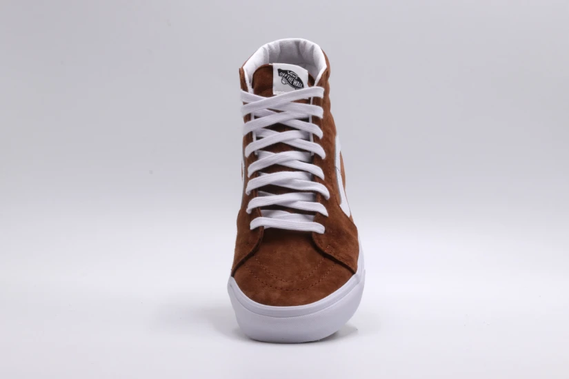 Vans Sk8-Hi Ανδρικά Sneakers Μποτάκια Καφέ, Λευκά
