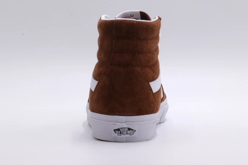 Vans Sk8-Hi Ανδρικά Sneakers Μποτάκια Καφέ, Λευκά