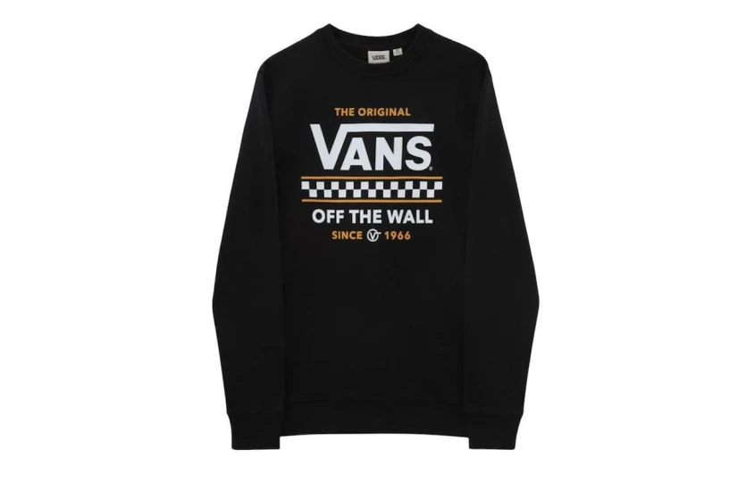 Vans Stackton Crew-B Μπλούζα Με Λαιμόκοψη Ανδρικό (VN0A7Y3VBLK1)