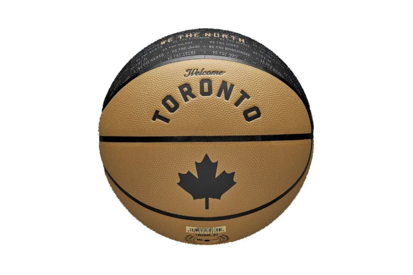 Wilson NBA City Edition Toronto Raptors Μπάλα Μπάσκετ Μαύρη, Μπεζ
