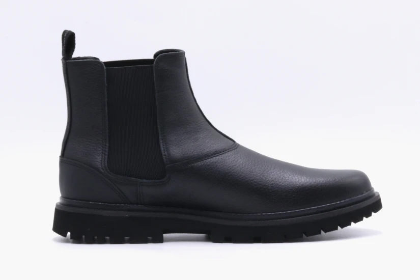 Calvin Klein Eva Mid Chelsea Leather Ανδρικά Μποτάκια Μόδας Μαύρα