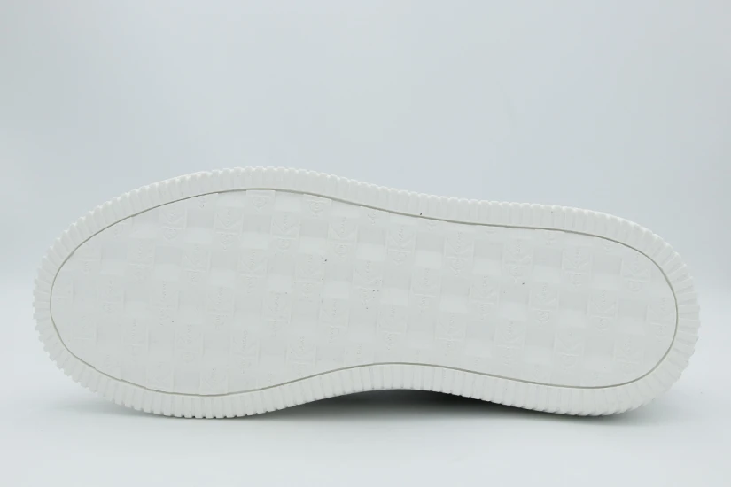 Calvin Klein Leather Ανδρικά Sneakers Μαύρα, Λευκά