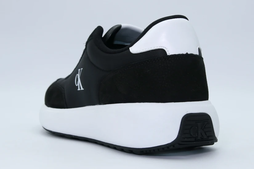 Calvin Klein Athleisure Runner Ανδρικά Sneakers Μαύρα, Λευκά