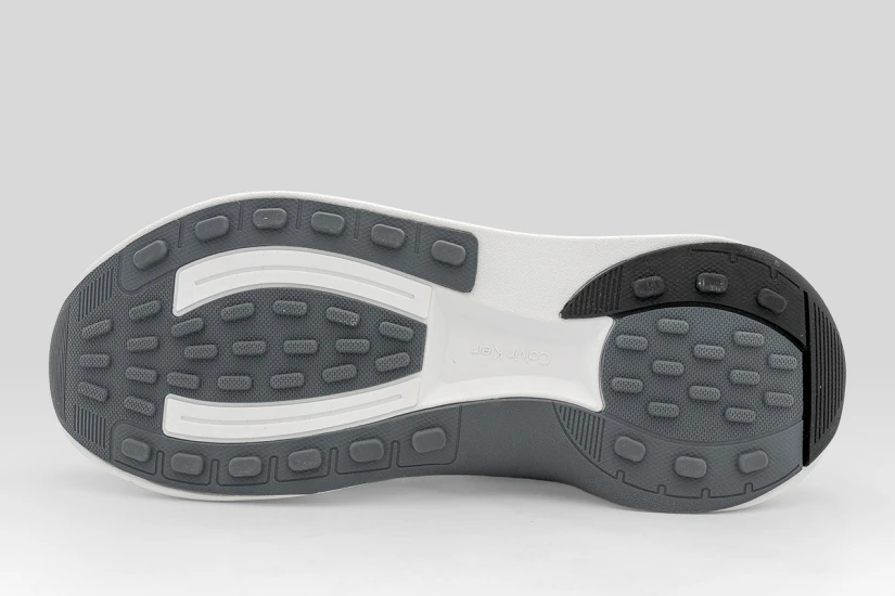 Calvin Klein Emblem Logo Chunky Runner Ανδρικά Sneakers Μαύρα, Λευκά