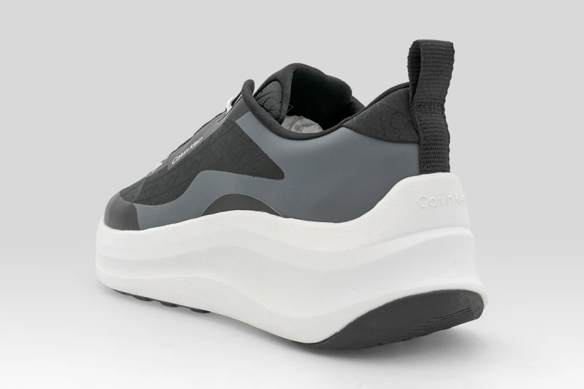 Calvin Klein Emblem Logo Chunky Runner Ανδρικά Sneakers Μαύρα, Λευκά