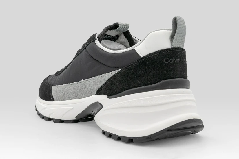Calvin Klein Trailblazer Suede Runner Ανδρικά Sneakers Μαύρα, Λευκά