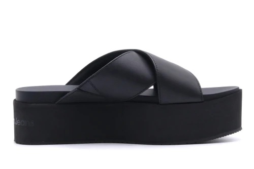 Calvin Klein Flatform Cross Mg Uc Σανδάλια (YW0YW01349 0GT)