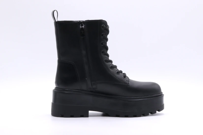 Calvin Klein Flatform High Lace Up Γυναικεία Μποτάκια Μαύρα