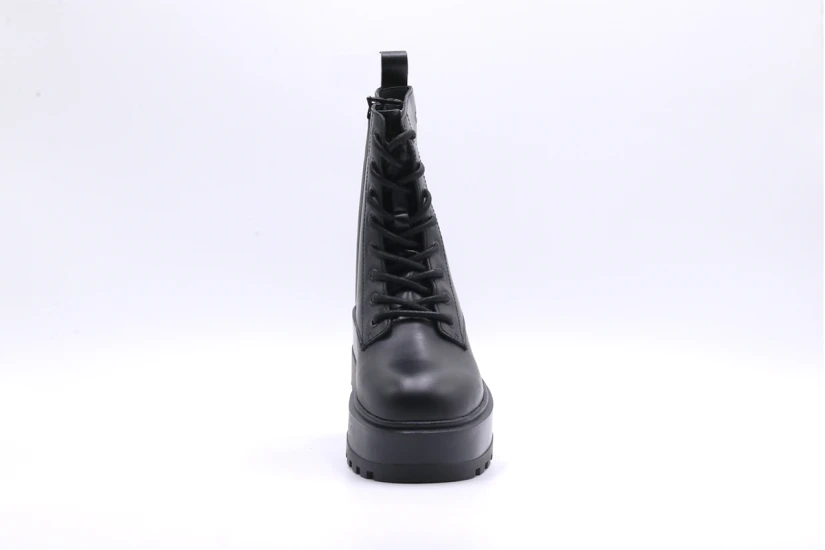 Calvin Klein Flatform High Lace Up Γυναικεία Μποτάκια Μαύρα