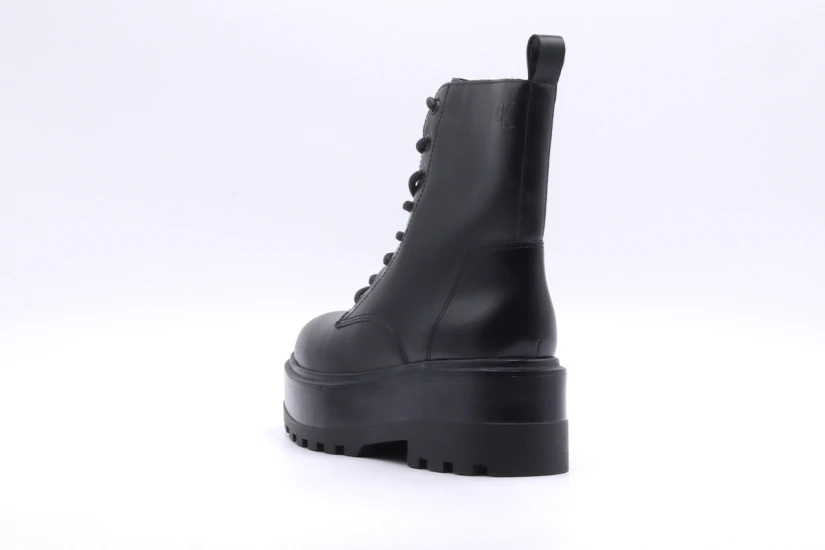 Calvin Klein Flatform High Lace Up Γυναικεία Μποτάκια Μαύρα