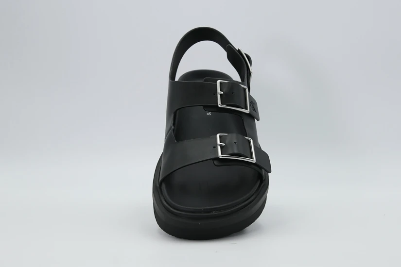 Calvin Klein Flat Molded Buckle Γυναικεία Σανδάλια Μαύρα