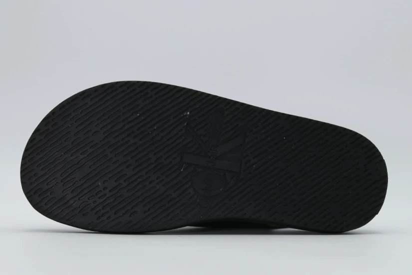 Calvin Klein Flat Molded Buckle Γυναικεία Σανδάλια Μαύρα