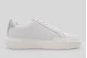 Calvin Klein Avenue Leather Silver Tab Γυναικεία Sneakers Λευκά, Ασημί