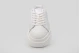 Calvin Klein Avenue Leather Silver Tab Γυναικεία Sneakers Λευκά, Ασημί