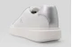 Calvin Klein Avenue Leather Silver Tab Γυναικεία Sneakers Λευκά, Ασημί