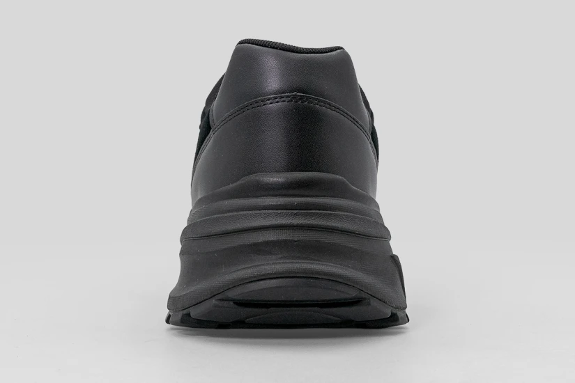 Calvin Klein Leather And Breathable Mesh Γυναικεία Sneakers Μαύρα
