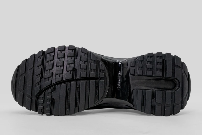 Calvin Klein Leather And Breathable Mesh Γυναικεία Sneakers Μαύρα
